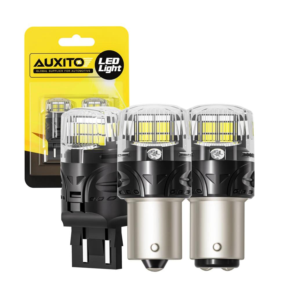 AUXITO 2x T20 LED ĵ 7443, W21/5W 7440 LED , Ba15s P21W 1156 1157 Bay15d LED DRL ڵ ȣ ,  